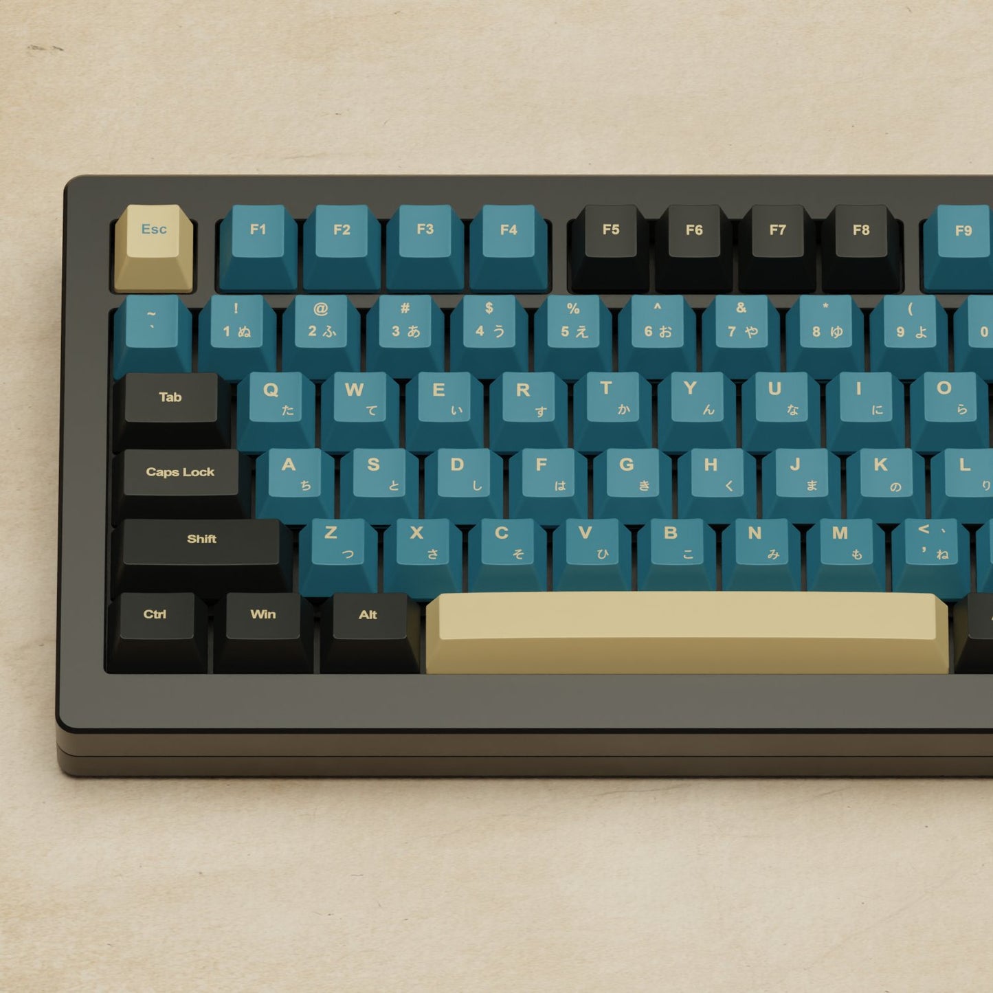 Monsgeek M1W - 75% Blue Samurai Mechanical Keyboard - Goblintechkeys