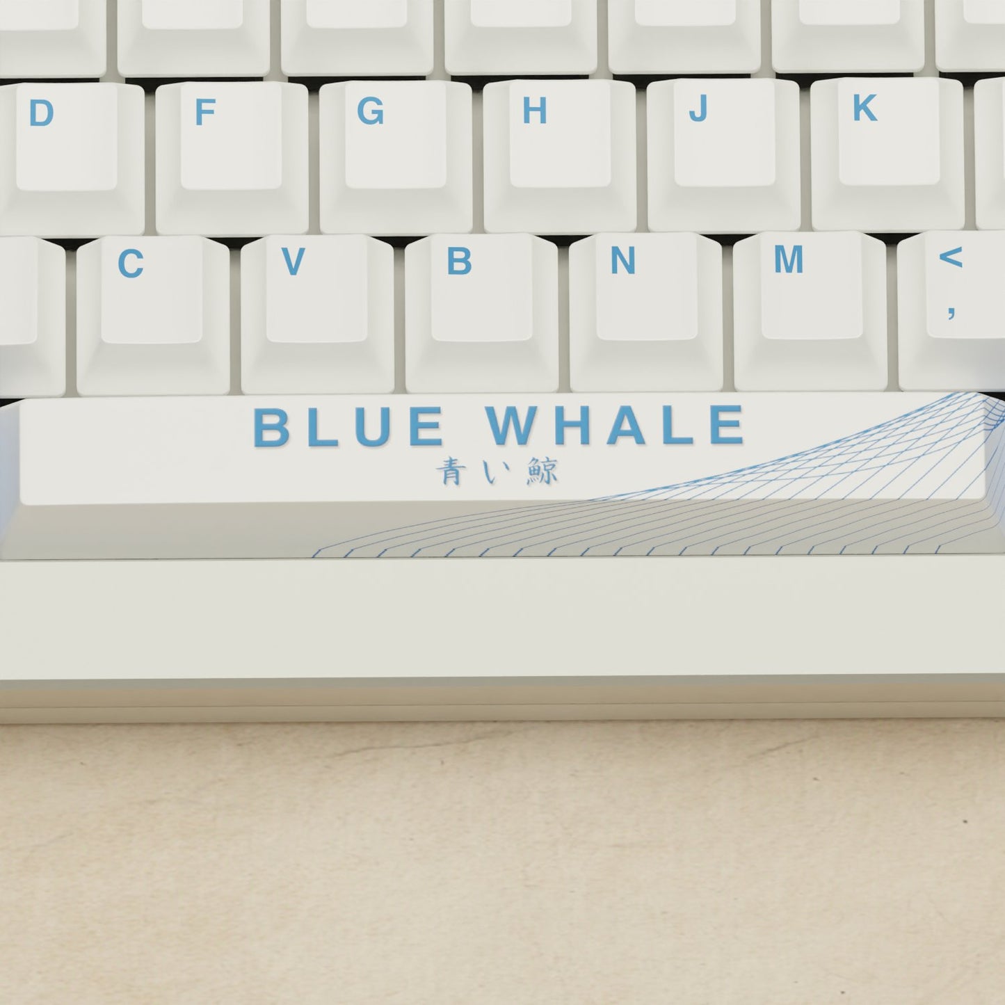 Monsgeek M1W - 75% Blue Whale Mechanical Keyboard - Goblintechkeys
