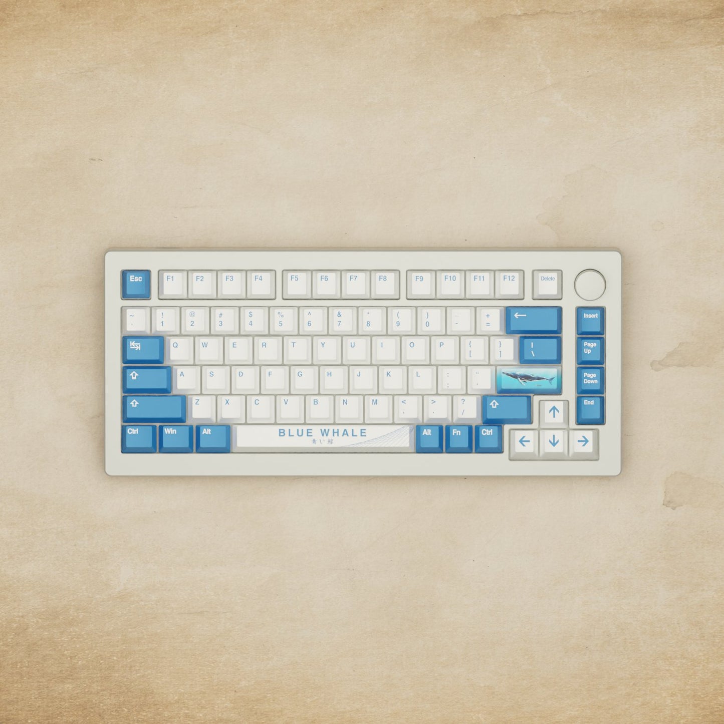 Monsgeek M1W - 75% Blue Whale Mechanical Keyboard - Goblintechkeys