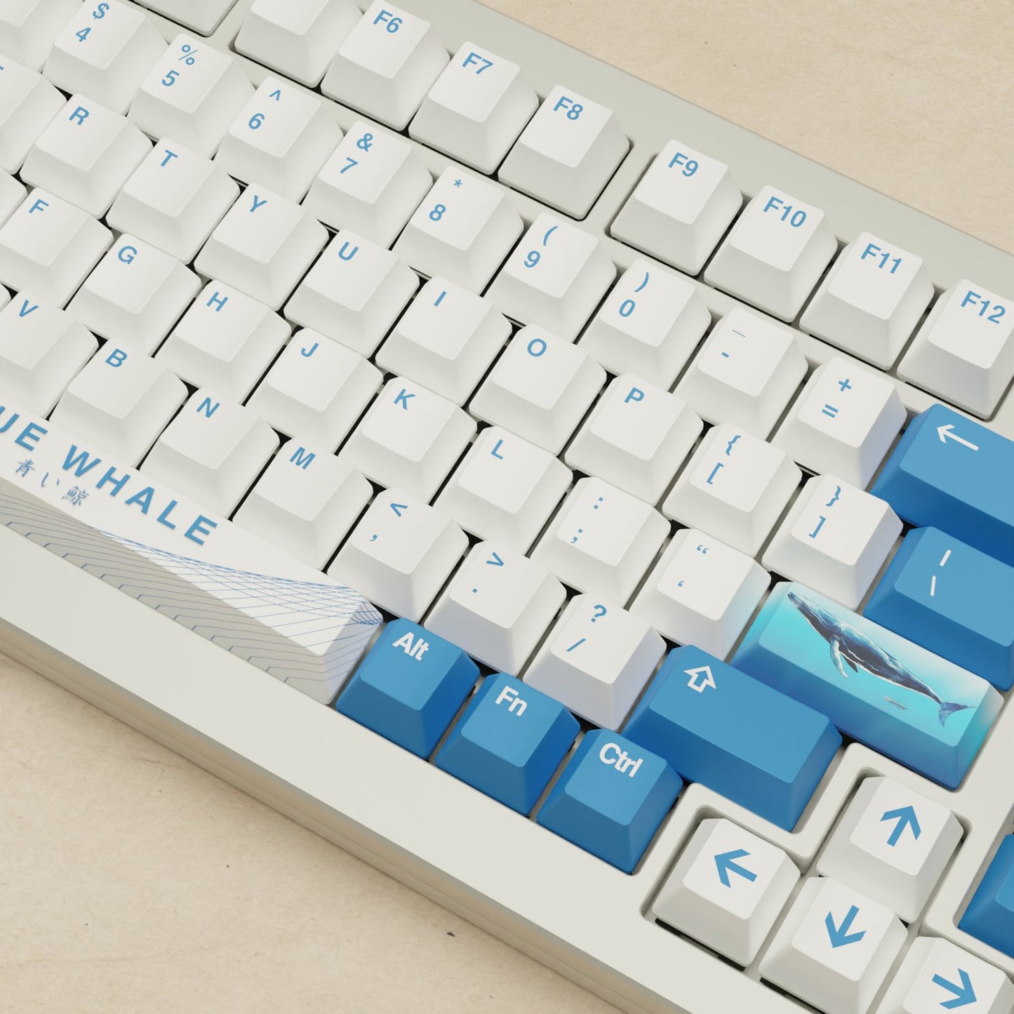 Monsgeek M1W - 75% Blue Whale Mechanical Keyboard - Goblintechkeys