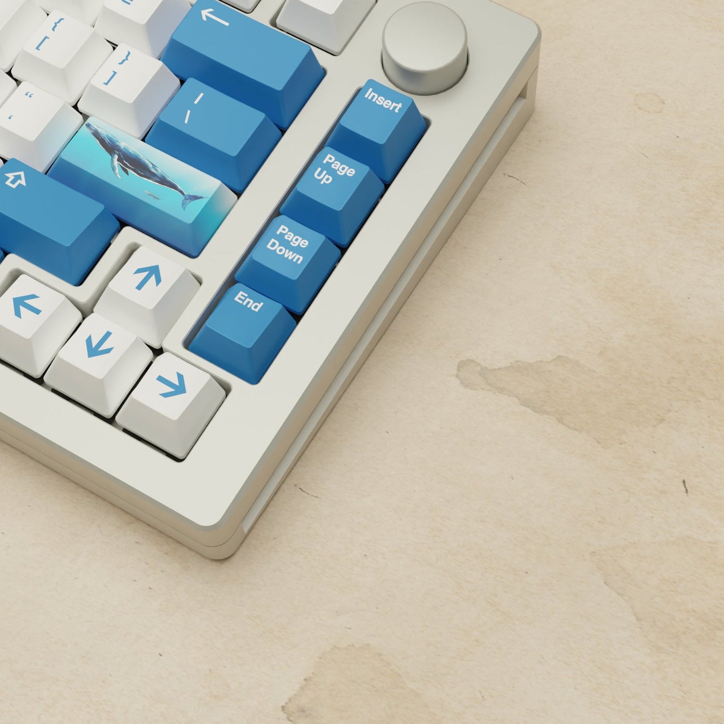 Monsgeek M1W - 75% Blue Whale Mechanical Keyboard - Goblintechkeys