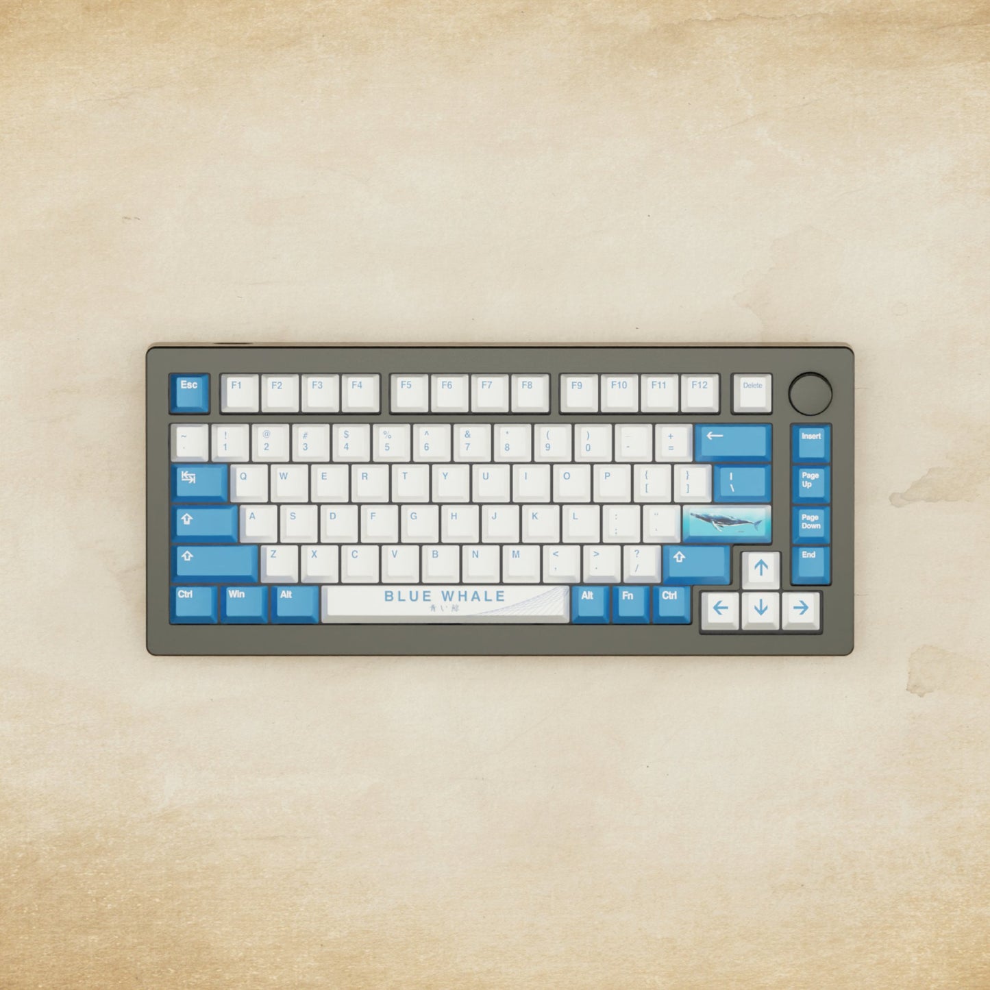 Monsgeek M1W - 75% Blue Whale Mechanical Keyboard - Goblintechkeys