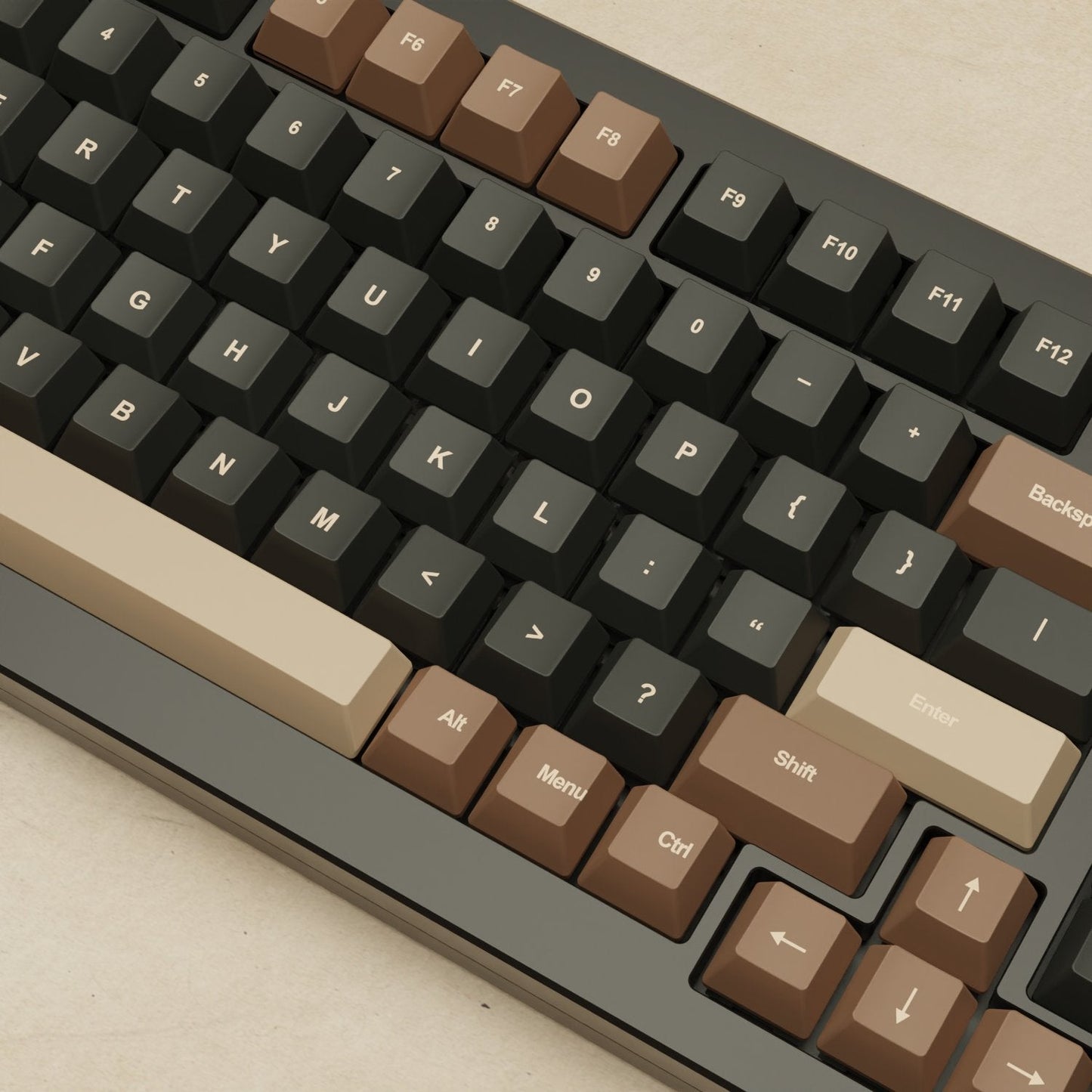 Monsgeek M1W - 75% Coffee Mechanical Keyboard - Goblintechkeys