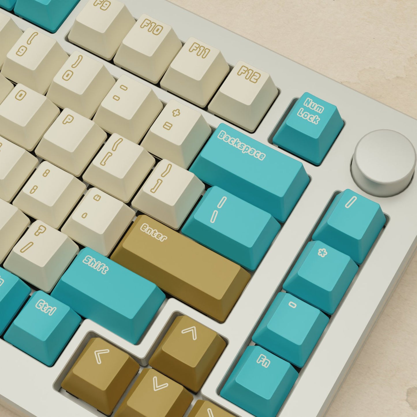 Monsgeek M1W - 75% Creamy Blue Mechanical Keyboard - Goblintechkeys