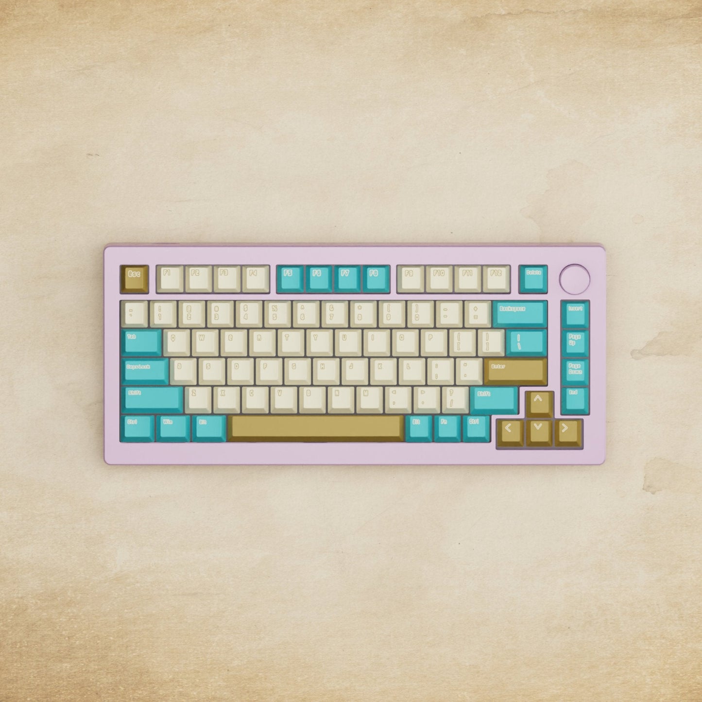 Monsgeek M1W - 75% Creamy Blue Mechanical Keyboard - Goblintechkeys