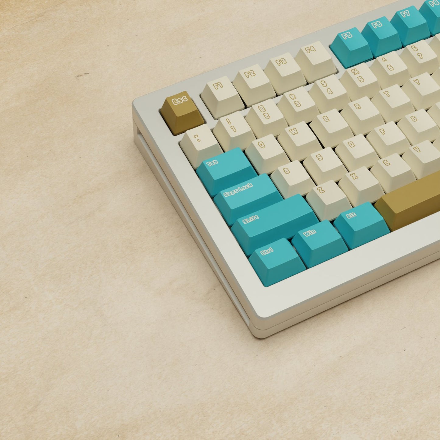 Monsgeek M1W - 75% Creamy Blue Mechanical Keyboard - Goblintechkeys