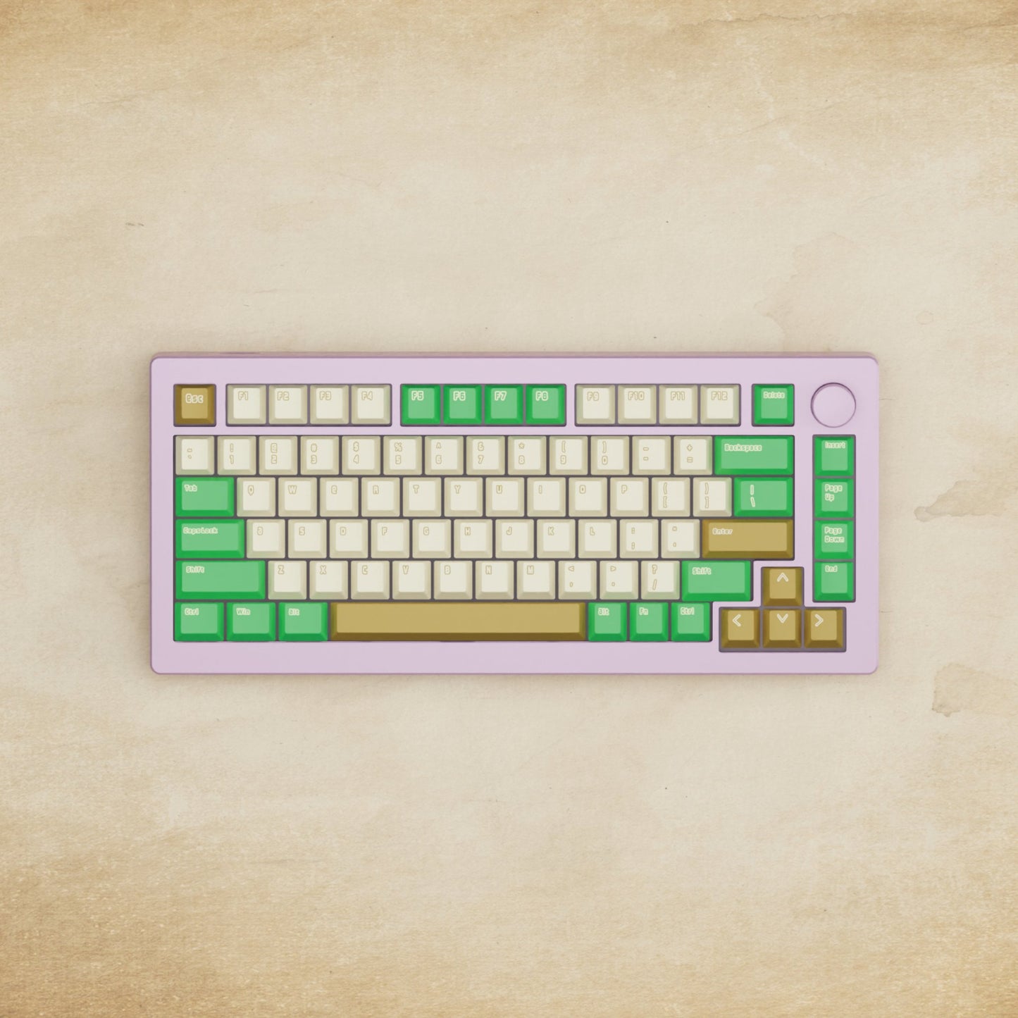 Monsgeek M1W - 75% Creamy Green Mechanical Keyboard - Goblintechkeys