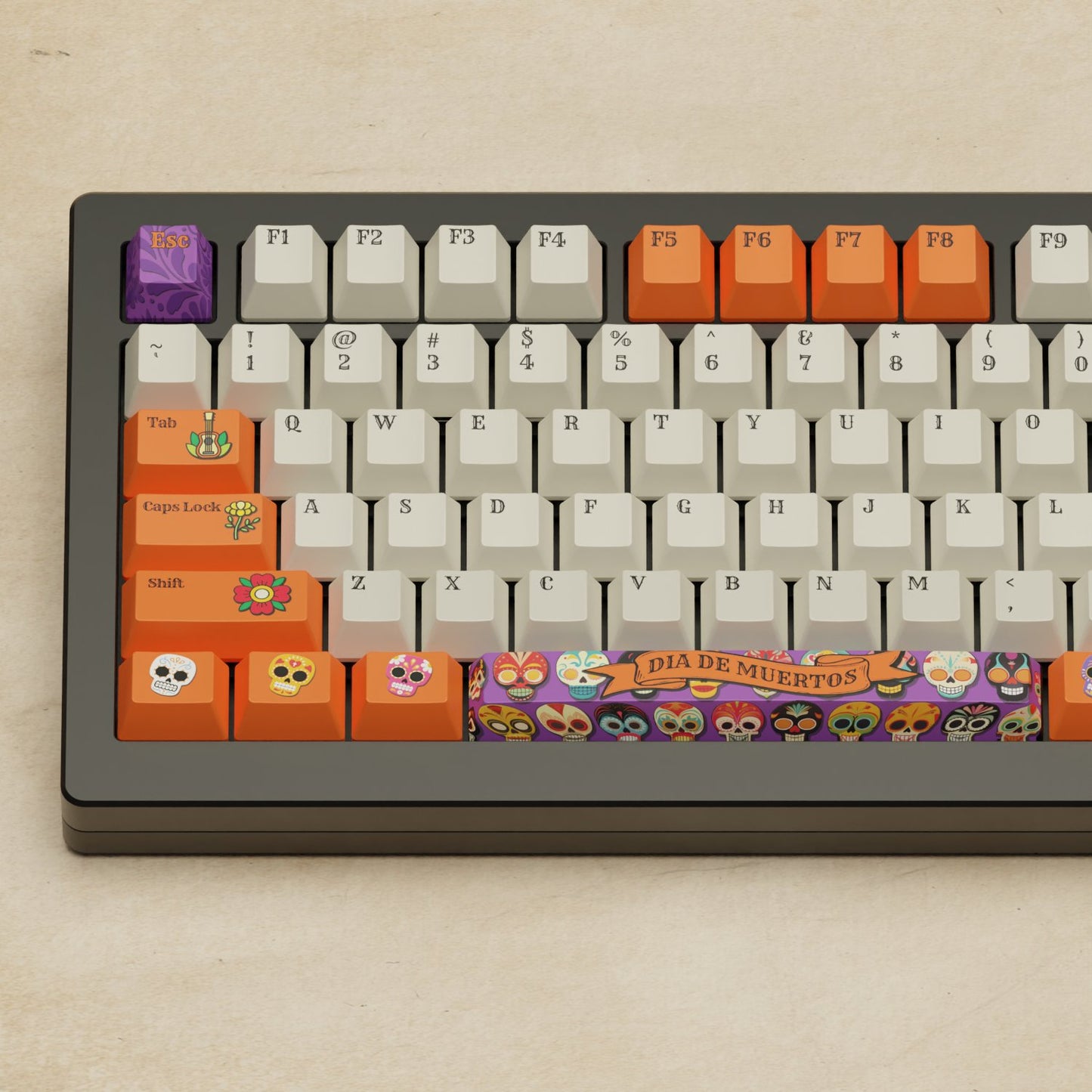 Monsgeek M1W - 75% Dia De Muertos Mechanical Keyboard - Goblintechkeys