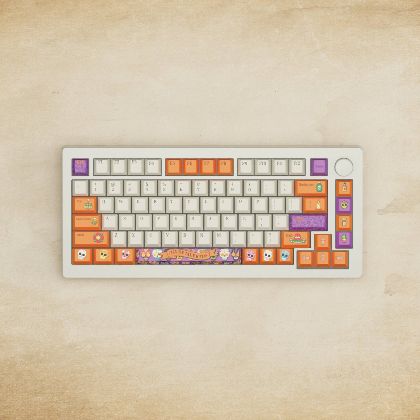 Monsgeek M1W - 75% Dia De Muertos Mechanical Keyboard - Goblintechkeys