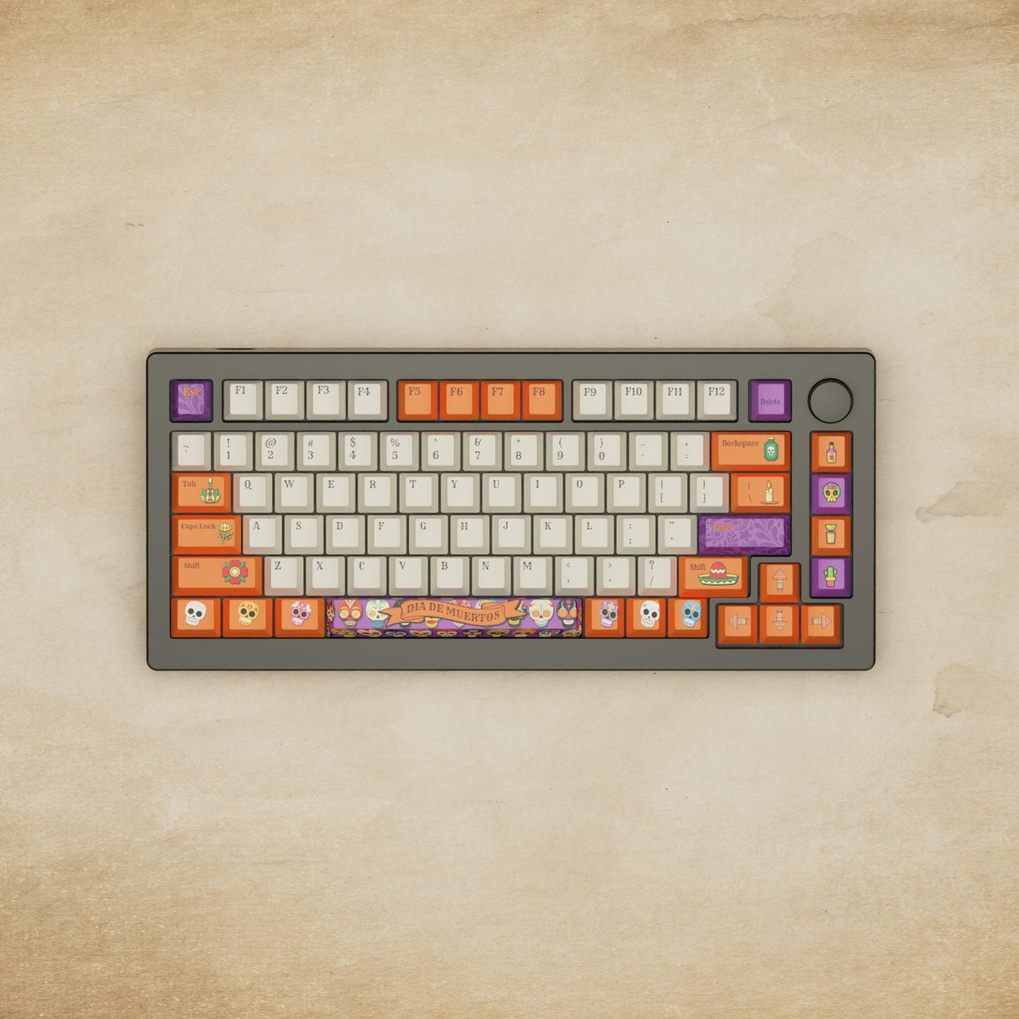 Monsgeek M1W - 75% Dia De Muertos Mechanical Keyboard - Goblintechkeys