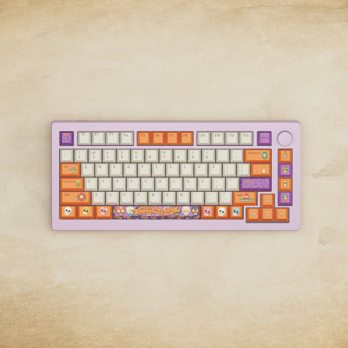Monsgeek M1W - 75% Dia De Muertos Mechanical Keyboard - Goblintechkeys