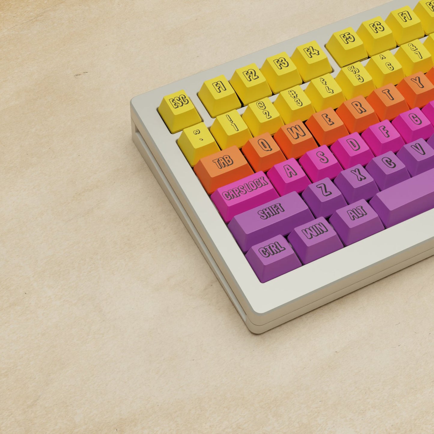 Monsgeek M1W - 75% Fruit Salad Mechanical Keyboard - Goblintechkeys