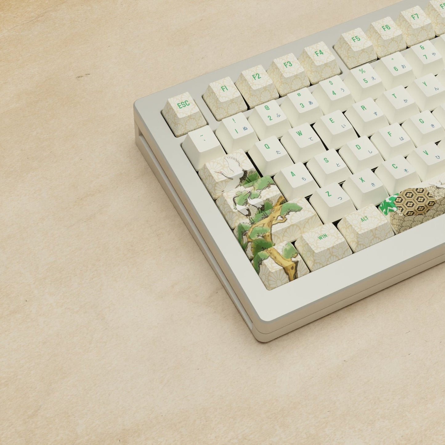 Monsgeek M1W - 75% Japanese Crane Mechanical Keyboard - Goblintechkeys