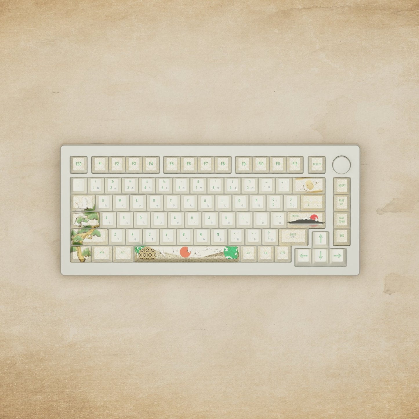 Monsgeek M1W - 75% Japanese Crane Mechanical Keyboard - Goblintechkeys