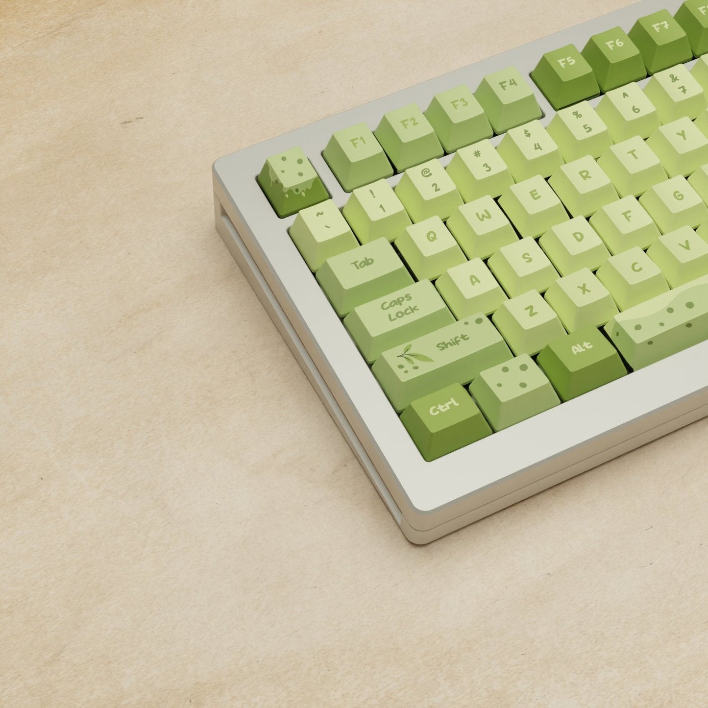 Monsgeek M1W - 75% Matcha Boba Mechanical Keyboard - Goblintechkeys
