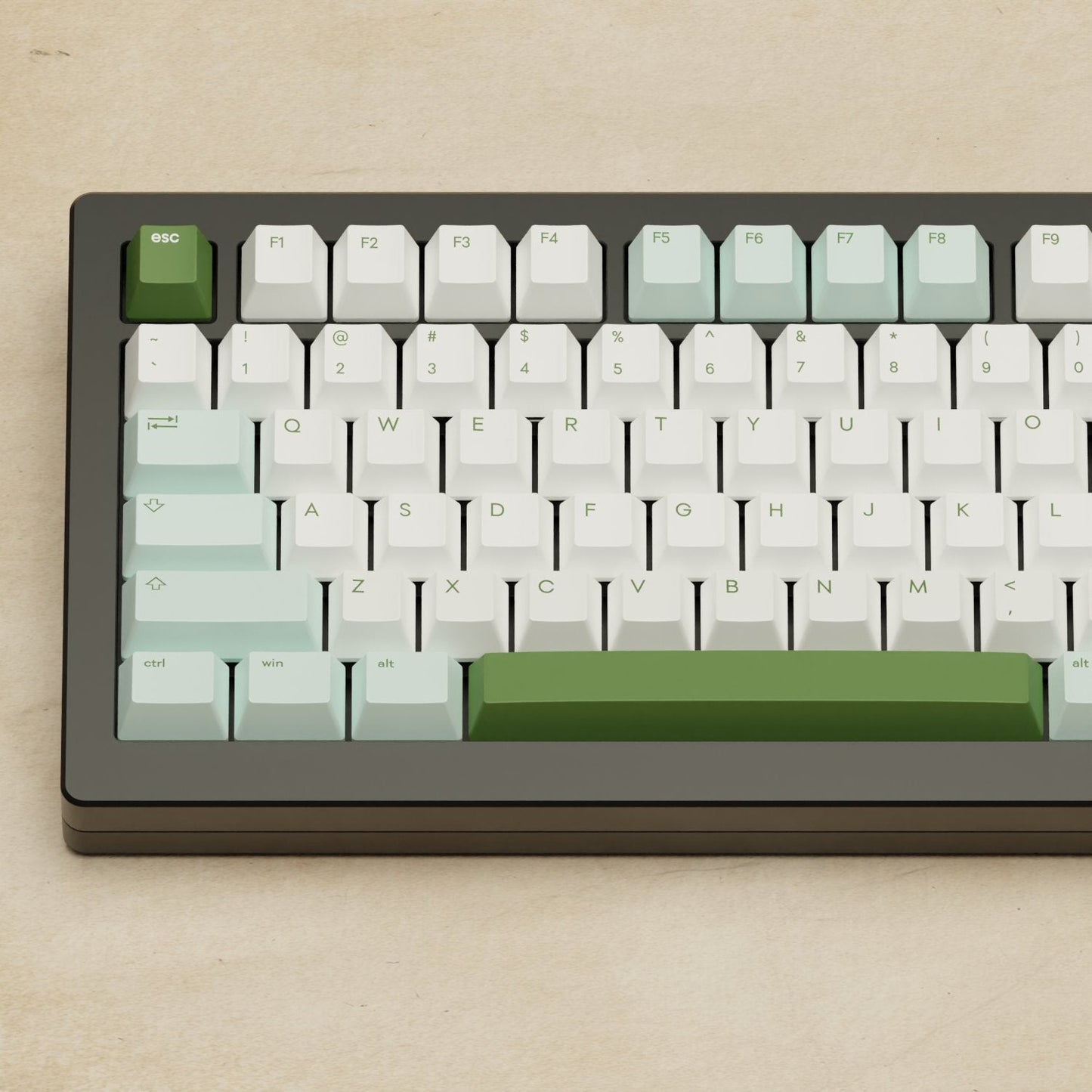 Monsgeek M1W - 75% Matcha Mechanical Keyboard - Goblintechkeys