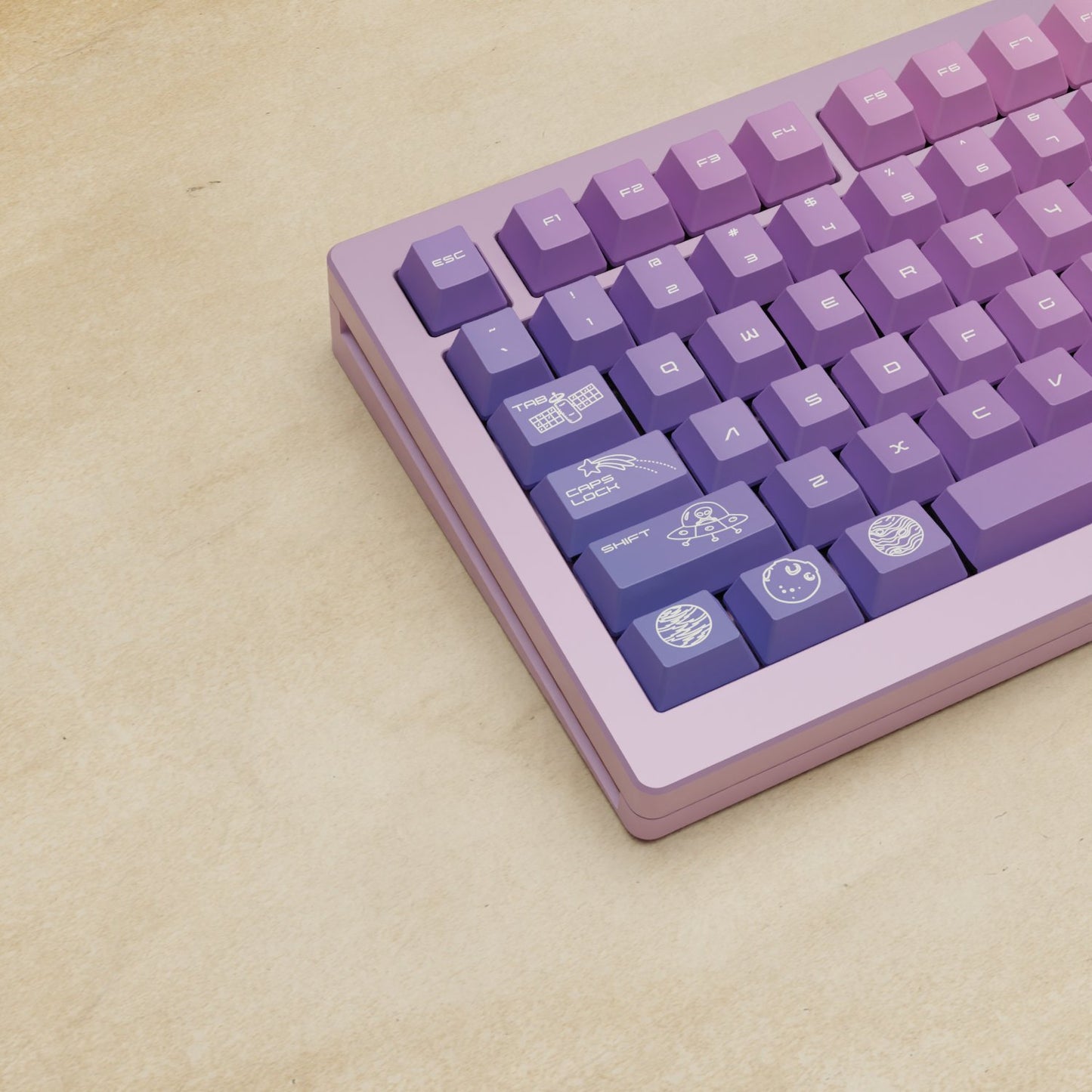 Monsgeek M1W - 75% Nebula Mechanical Keyboard - Goblintechkeys