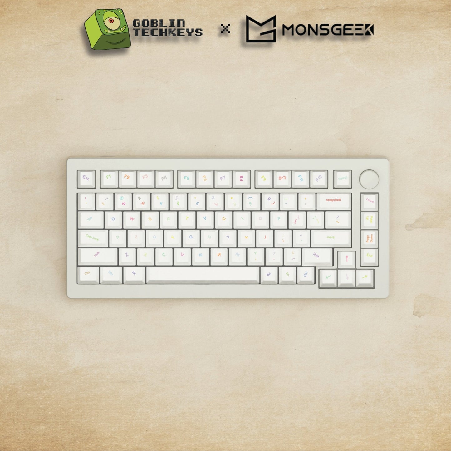 Monsgeek M1W - 75% non OCD Mechanical Keyboard - Goblintechkeys