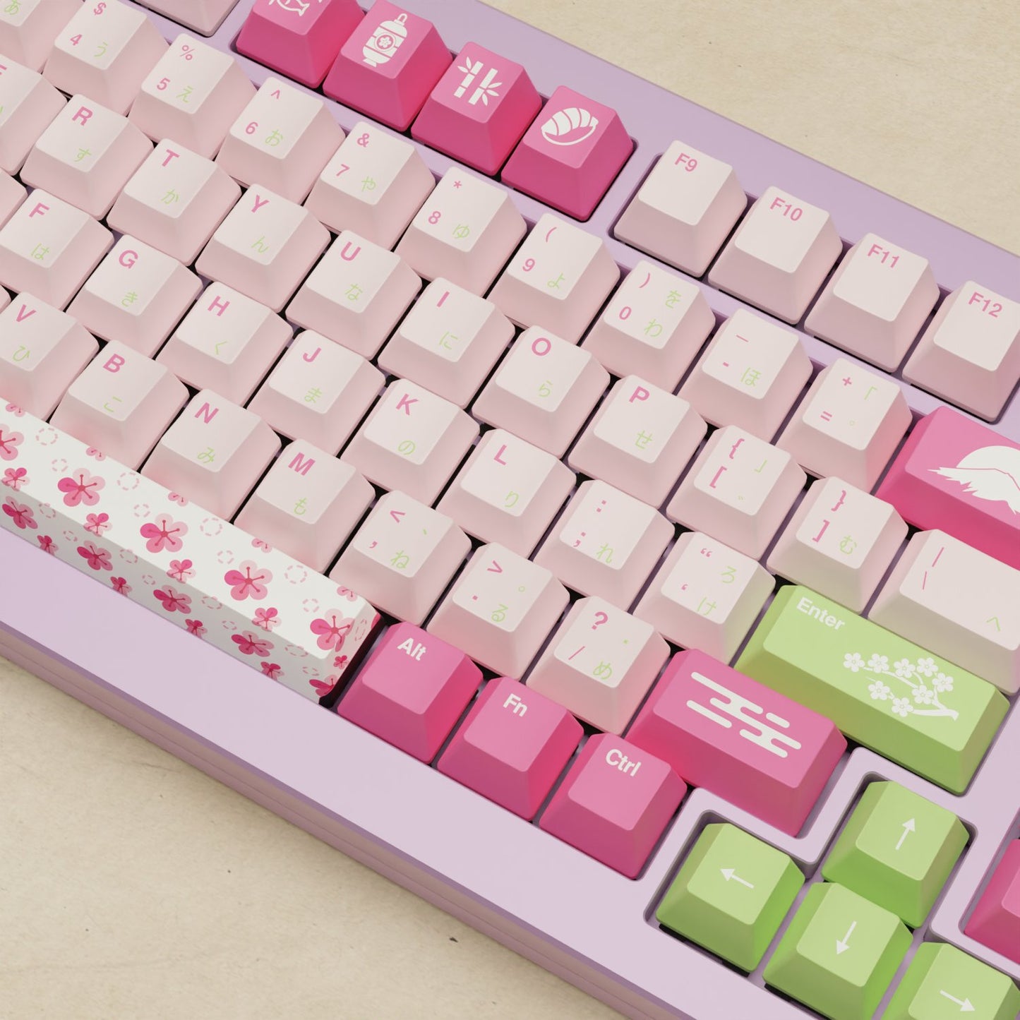 Monsgeek M1W - 75% Sakura Mechanical Keyboard - Goblintechkeys