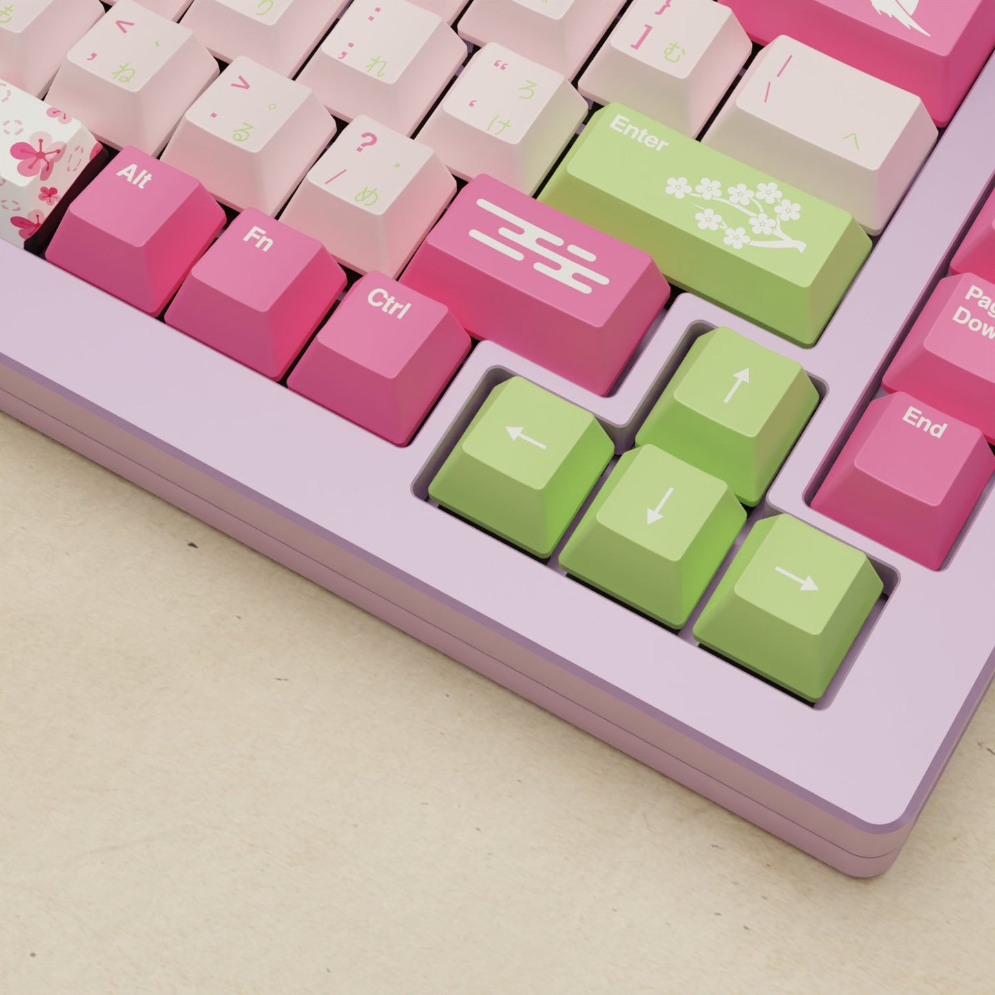 Monsgeek M1W - 75% Sakura Mechanical Keyboard - Goblintechkeys