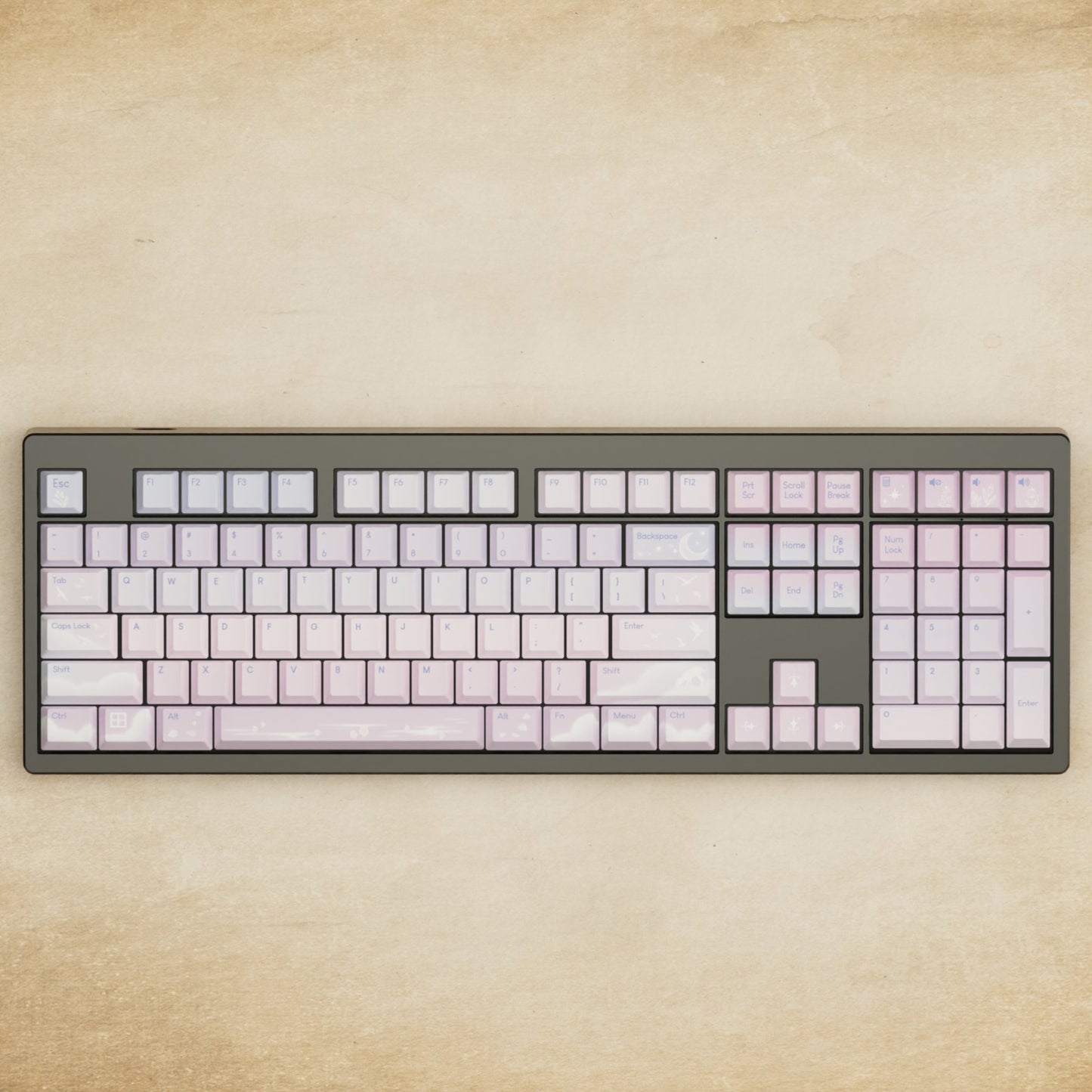 Monsgeek M5 - 100% Aesthetic Sky Mechanical Keyboard - Goblintechkeys