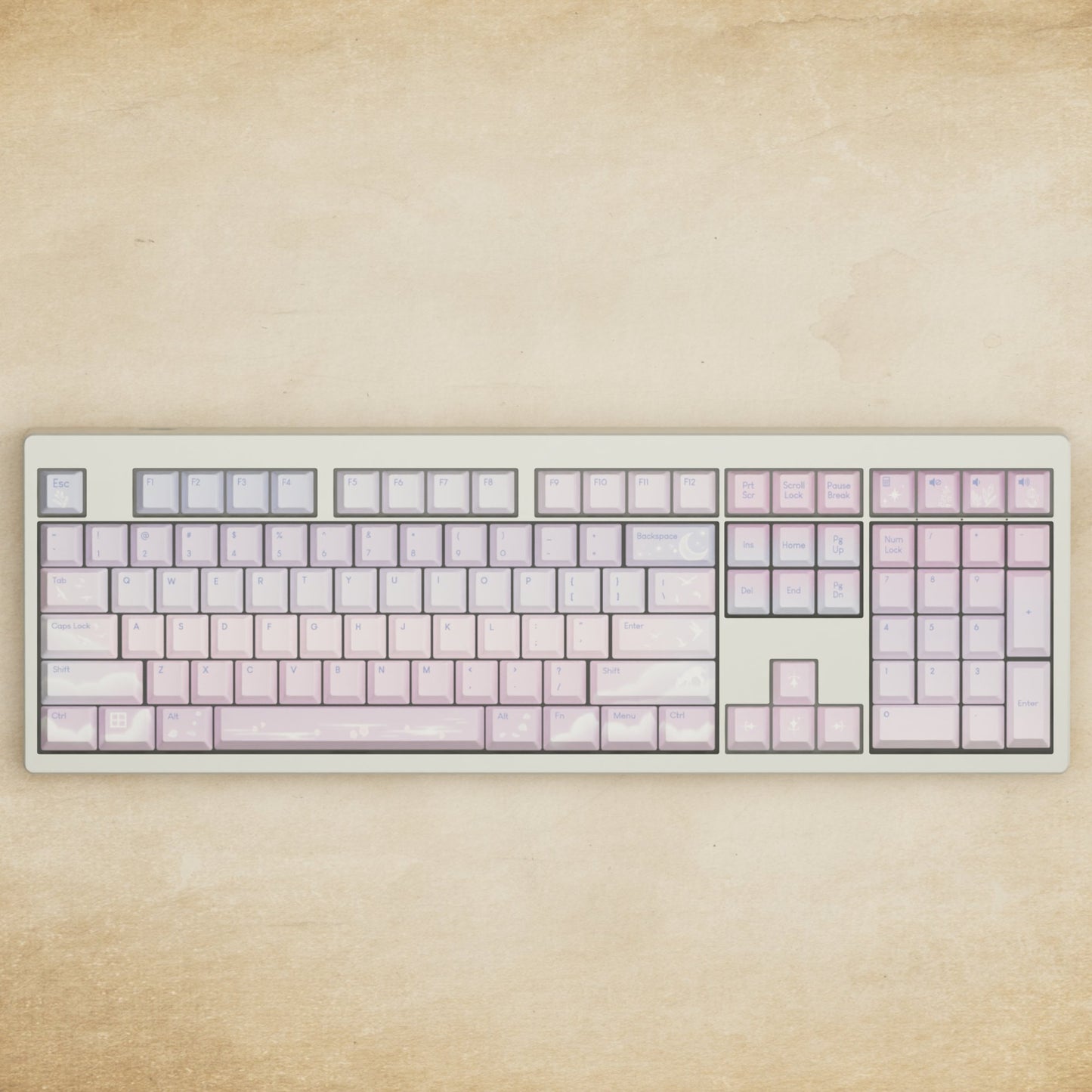 Monsgeek M5 - 100% Aesthetic Sky Mechanical Keyboard - Goblintechkeys