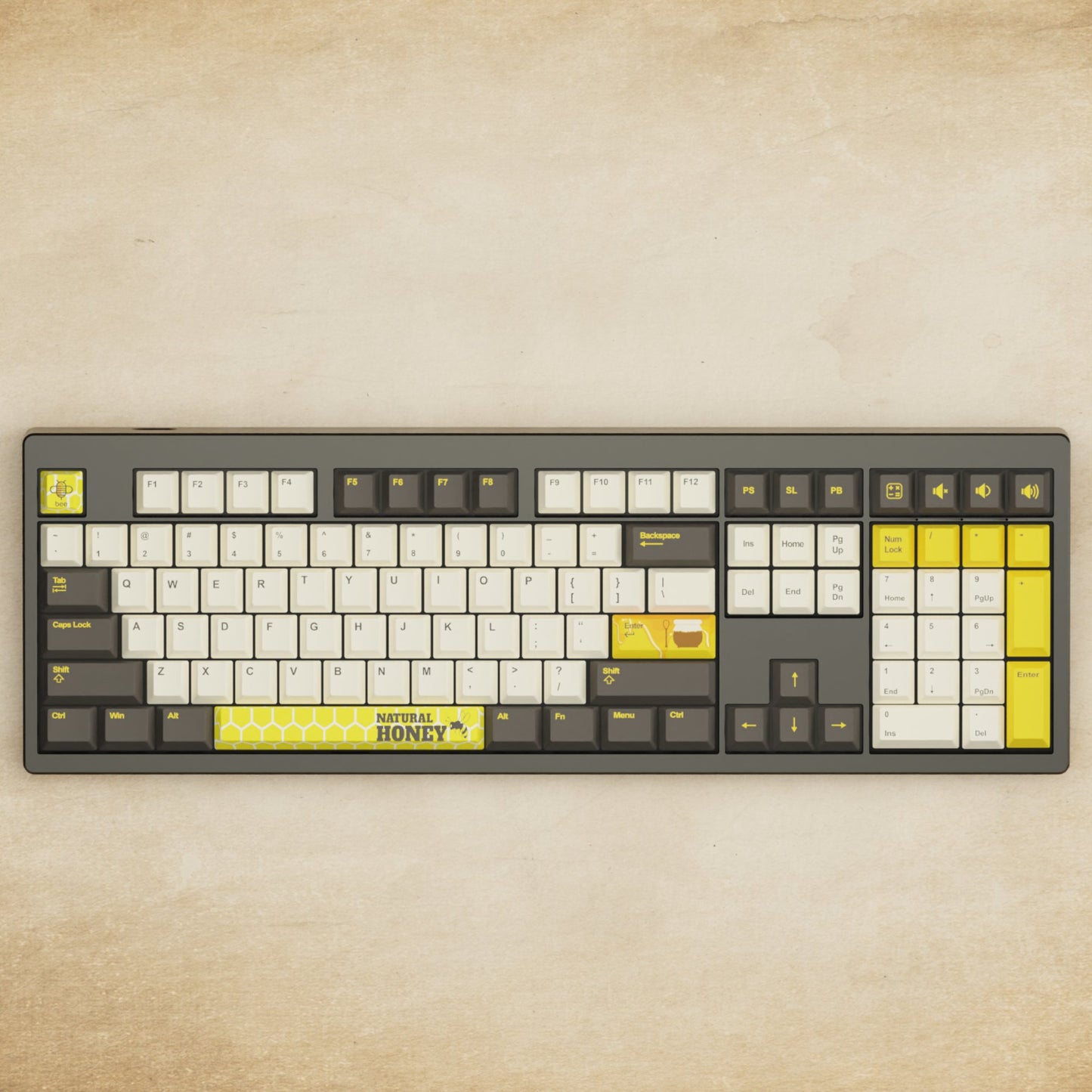 Monsgeek M5 - 100% Bee Mechanical Keyboard - Goblintechkeys