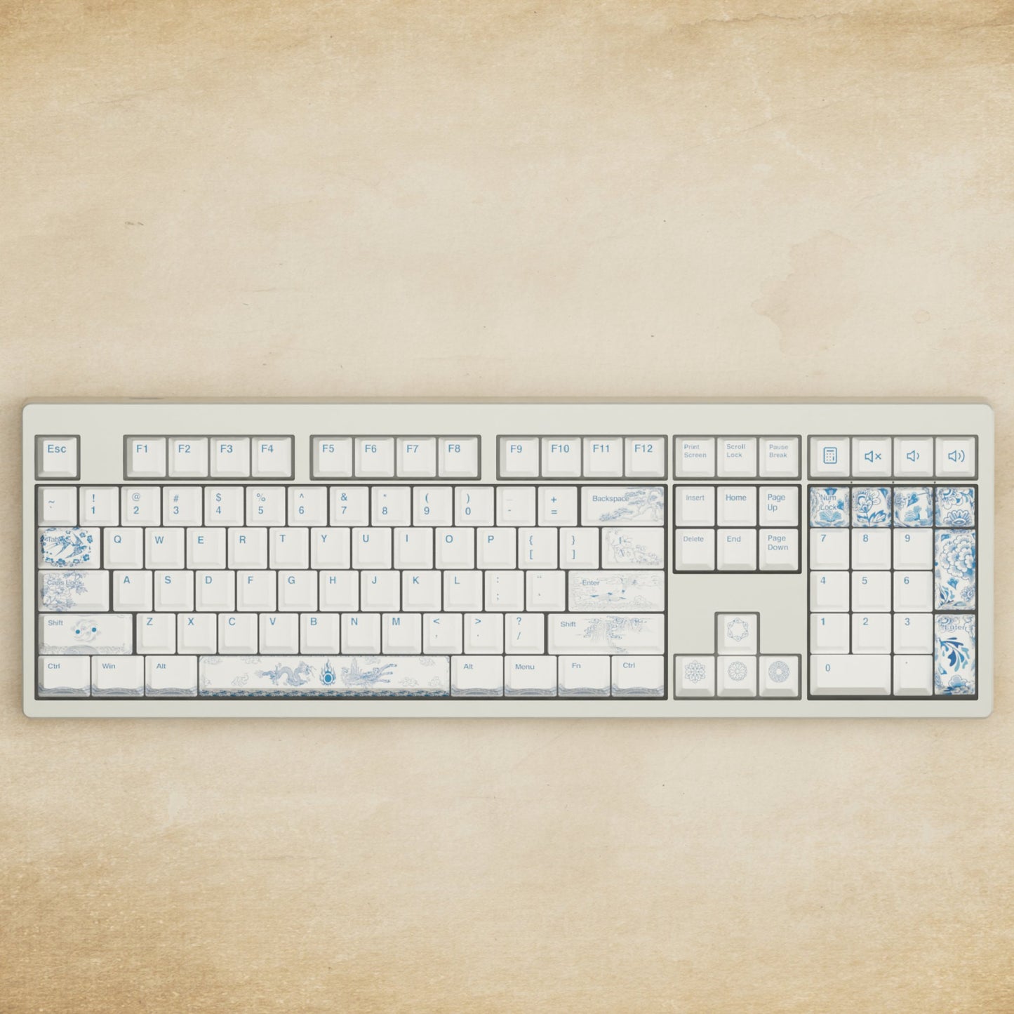 Monsgeek M5 - 100% Blue Pottery Mechanical Keyboard - Goblintechkeys