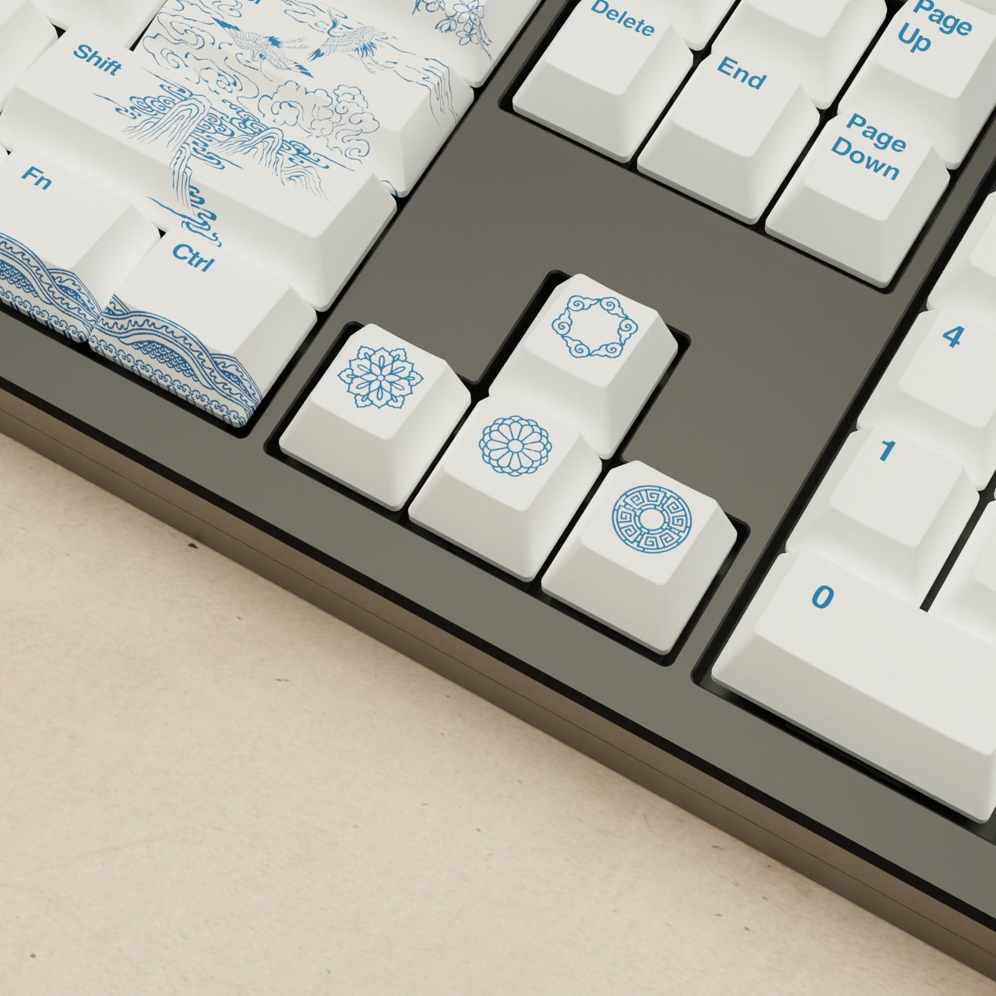 Monsgeek M5 - 100% Blue Pottery Mechanical Keyboard - Goblintechkeys