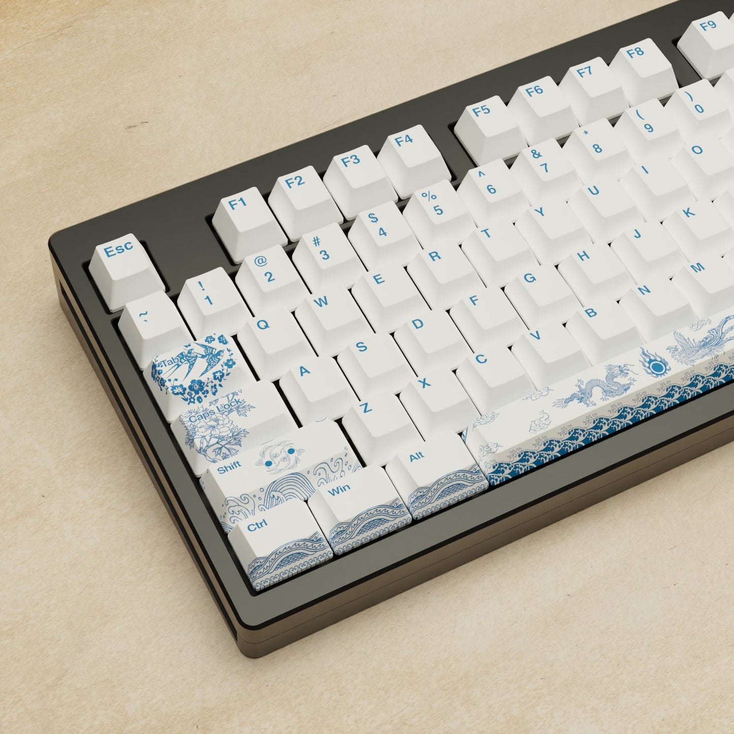 Monsgeek M5 - 100% Blue Pottery Mechanical Keyboard - Goblintechkeys