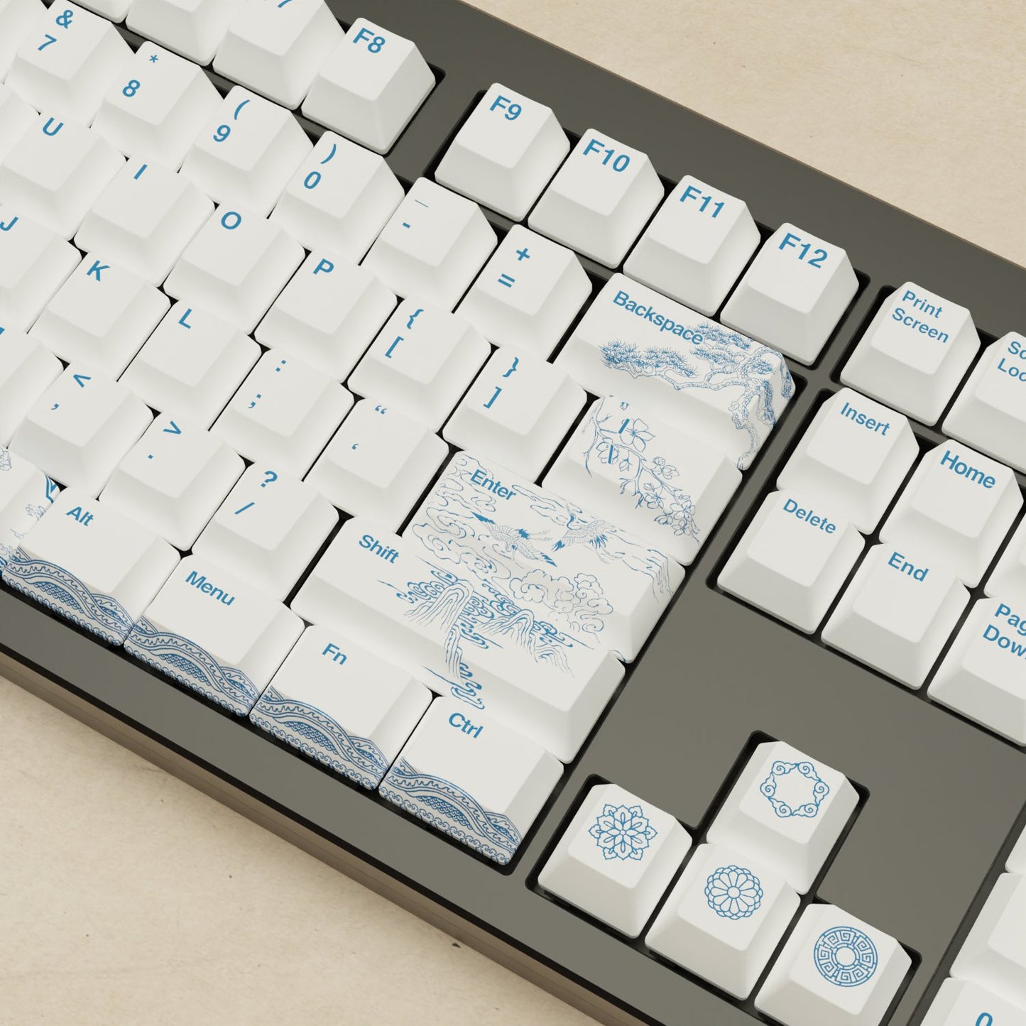 Monsgeek M5 - 100% Blue Pottery Mechanical Keyboard - Goblintechkeys