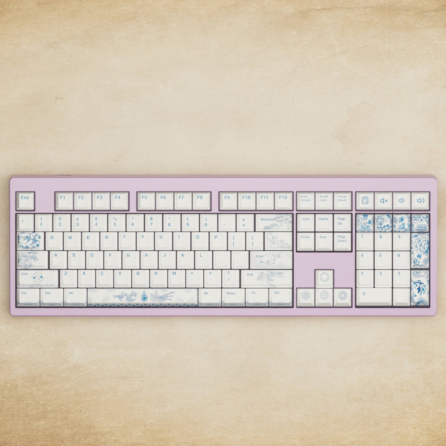 Monsgeek M5 - 100% Blue Pottery Mechanical Keyboard - Goblintechkeys