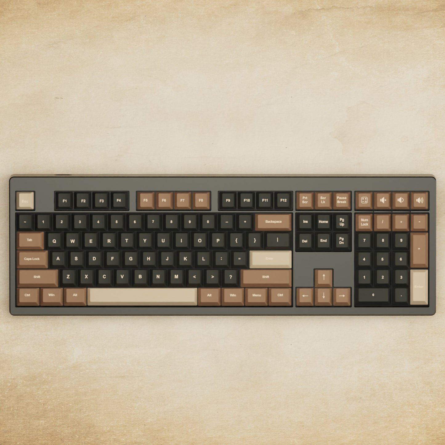 Monsgeek M5 - 100% Coffee Mechanical Keyboard - Goblintechkeys