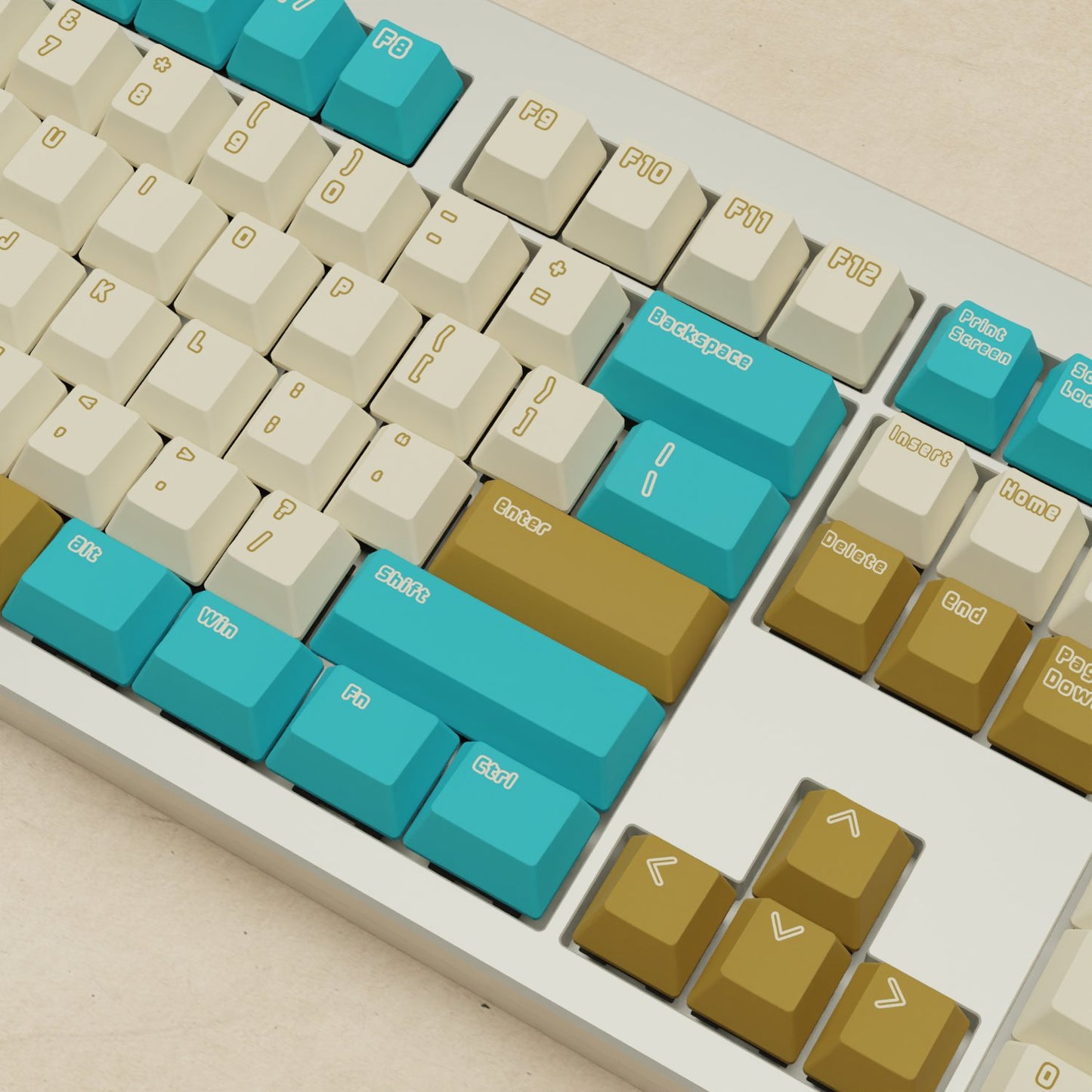 Monsgeek M5 - 100% Creamy Blue Mechanical Keyboard - Goblintechkeys