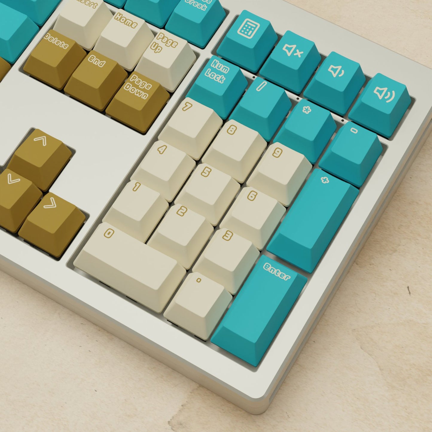 Monsgeek M5 - 100% Creamy Blue Mechanical Keyboard - Goblintechkeys