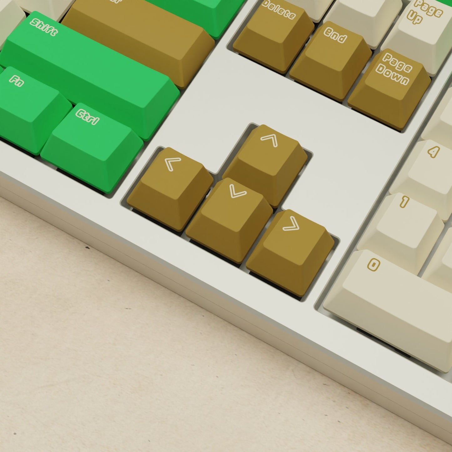 Monsgeek M5 - 100% Creamy Green Mechanical Keyboard - Goblintechkeys
