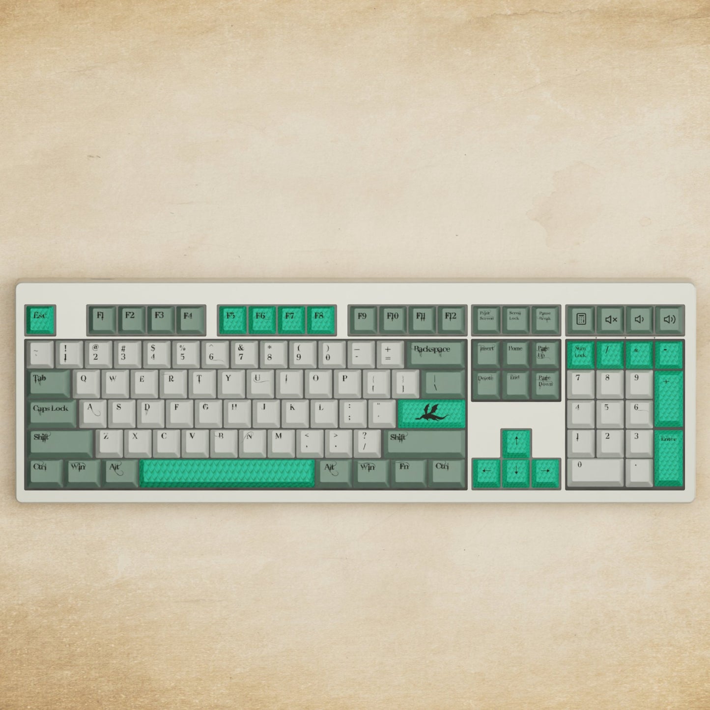 Monsgeek M5 - 100% Dragon Scale Mechanical Keyboard - Goblintechkeys