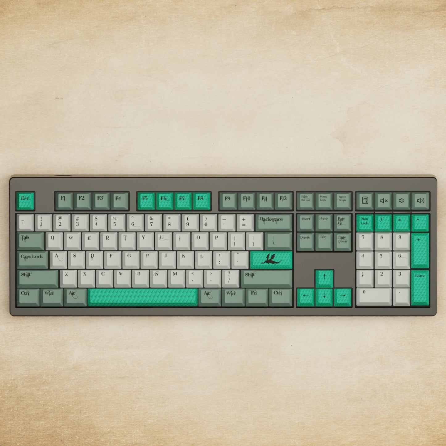 Monsgeek M5 - 100% Dragon Scale Mechanical Keyboard - Goblintechkeys