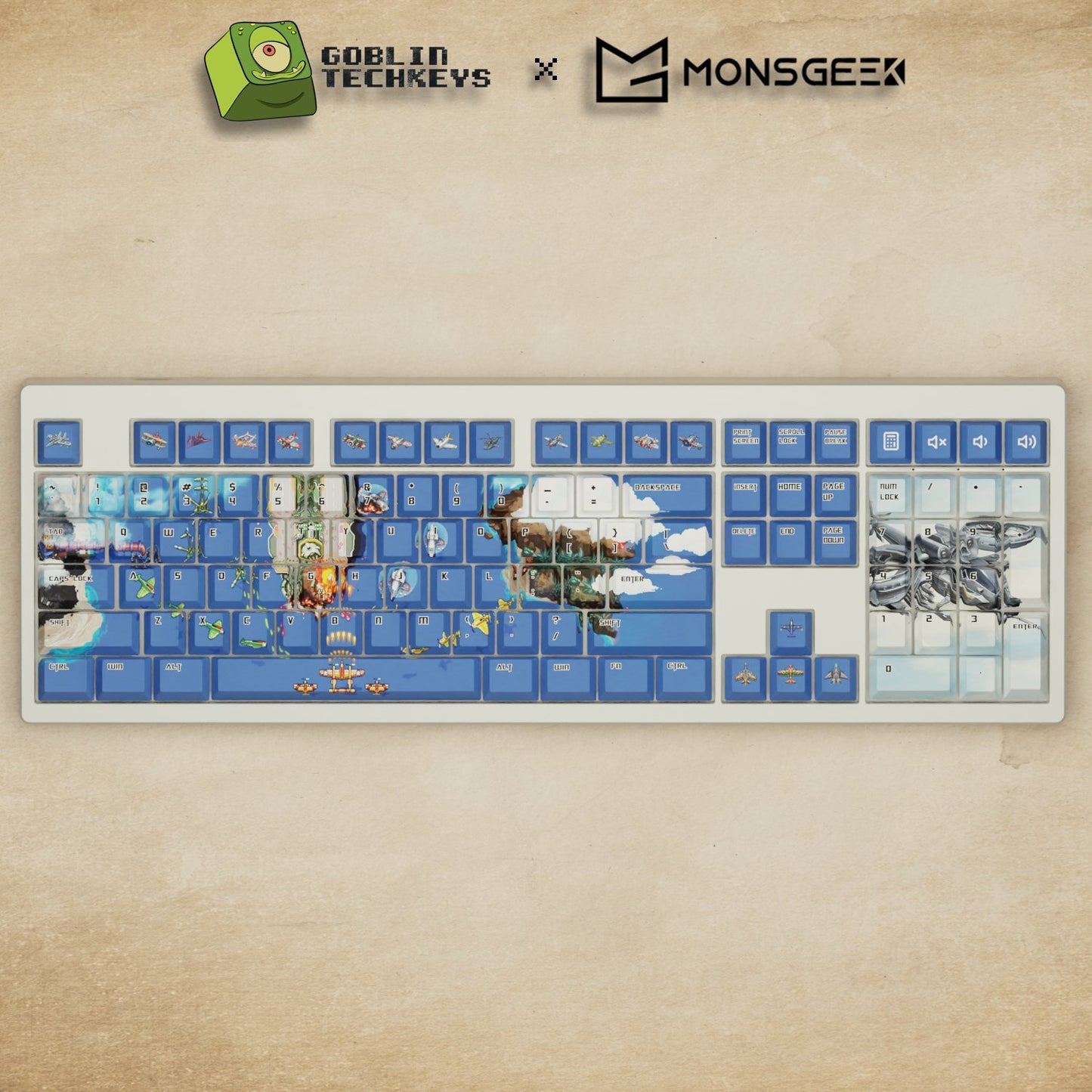 Monsgeek M5 - 100% Fighter Arcade Mechanical Keyboard - Goblintechkeys