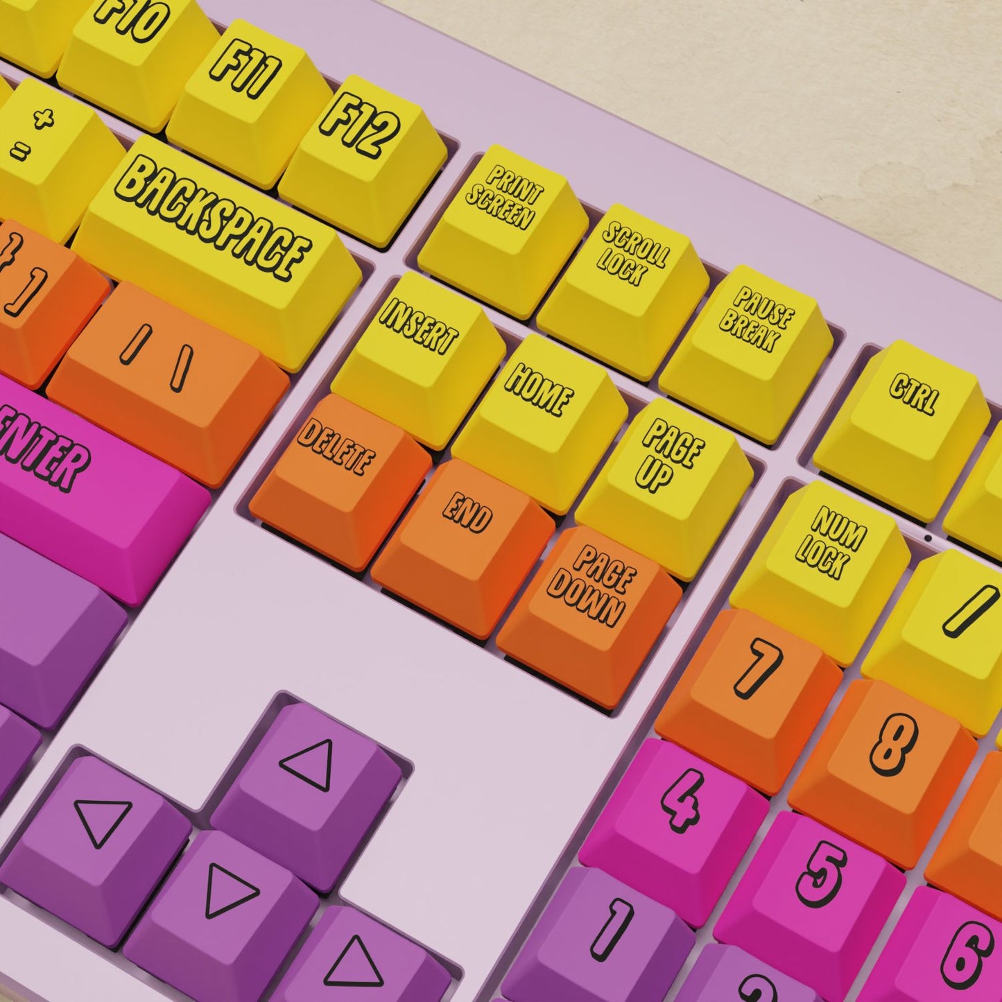 Monsgeek M5 - 100% Fruit Salad Mechanical Keyboard - Goblintechkeys