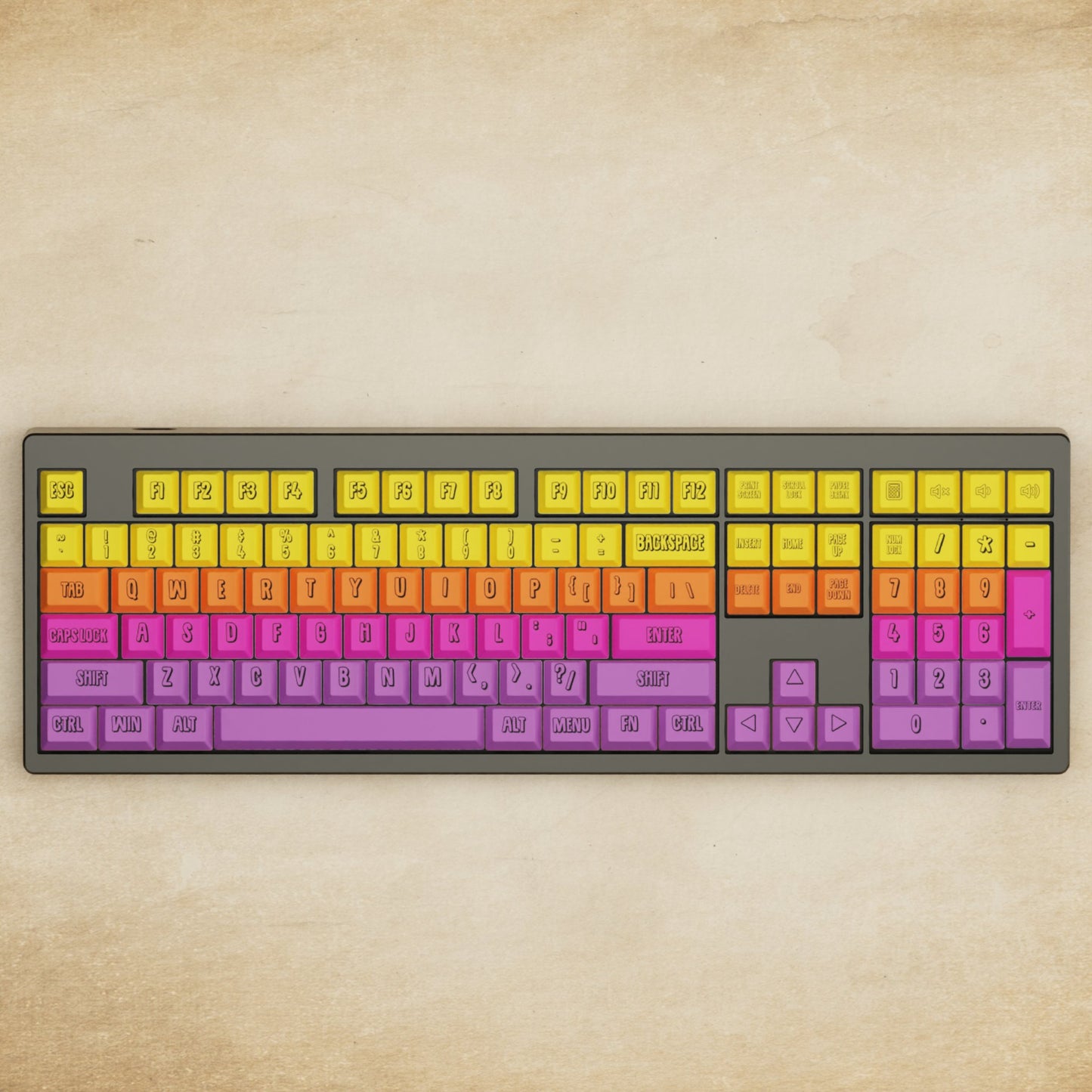Monsgeek M5 - 100% Fruit Salad Mechanical Keyboard - Goblintechkeys