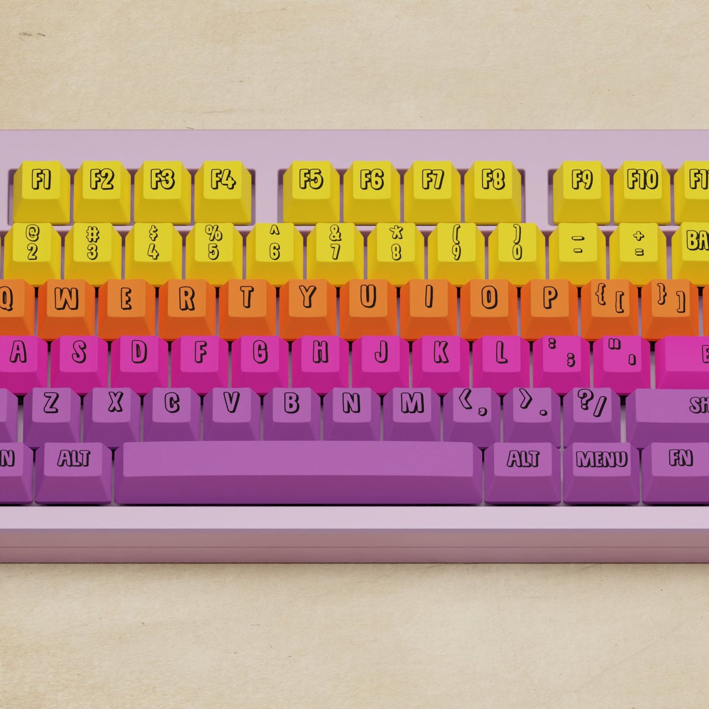 Monsgeek M5 - 100% Fruit Salad Mechanical Keyboard - Goblintechkeys