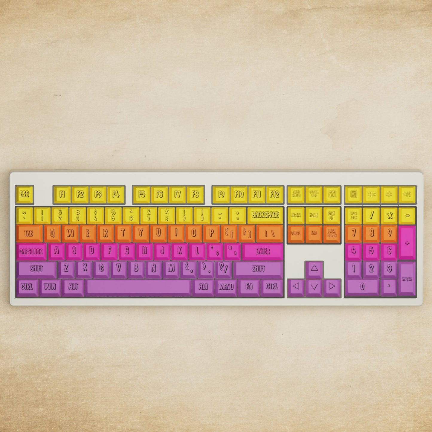 Monsgeek M5 - 100% Fruit Salad Mechanical Keyboard - Goblintechkeys