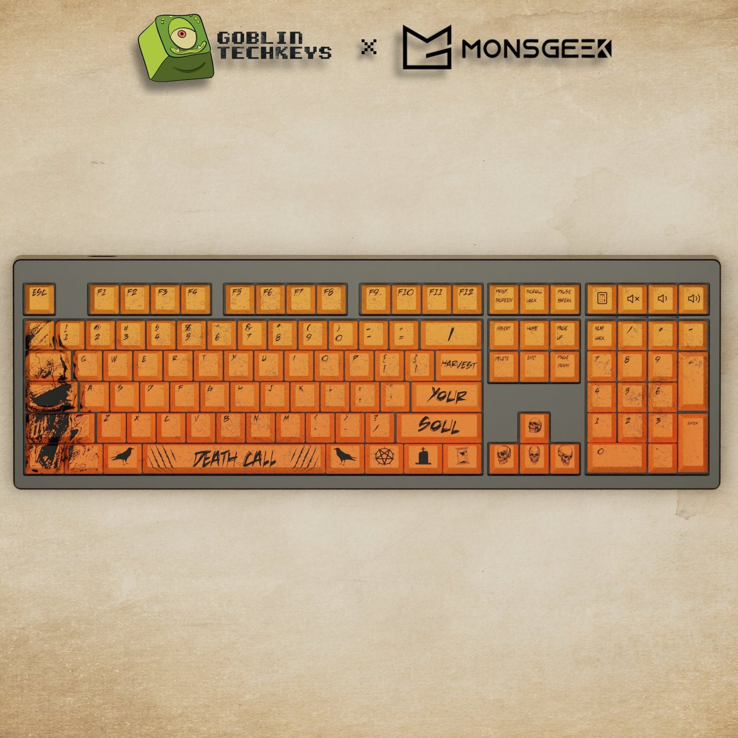 Monsgeek M5 - 100% Grim Reaper Mechanical Keyboard - Goblintechkeys
