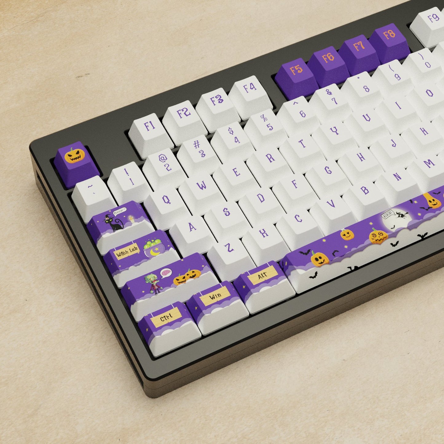 Monsgeek M5 - 100% Halloween Mechanical Keyboard - Goblintechkeys