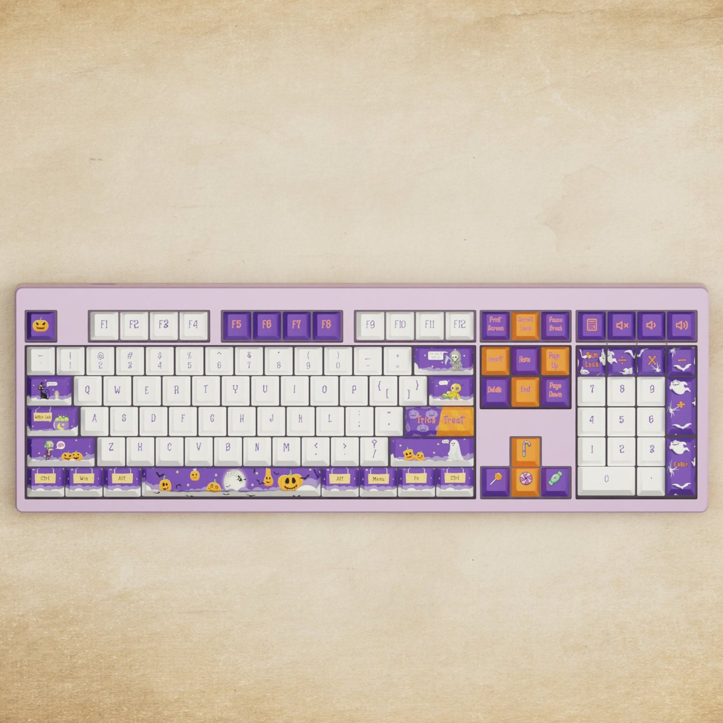 Monsgeek M5 - 100% Halloween Mechanical Keyboard - Goblintechkeys