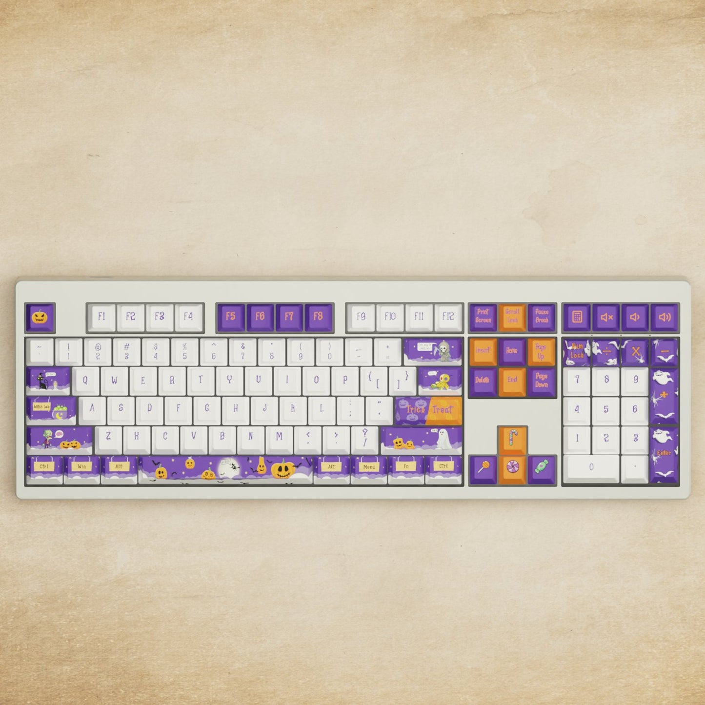 Monsgeek M5 - 100% Halloween Mechanical Keyboard - Goblintechkeys