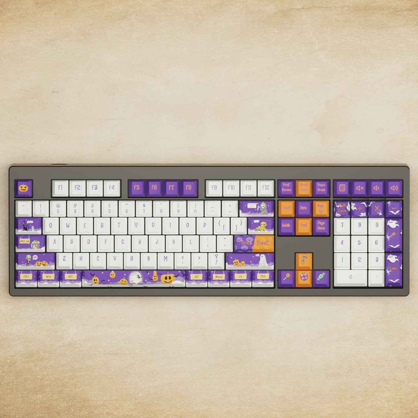 Monsgeek M5 - 100% Halloween Mechanical Keyboard - Goblintechkeys