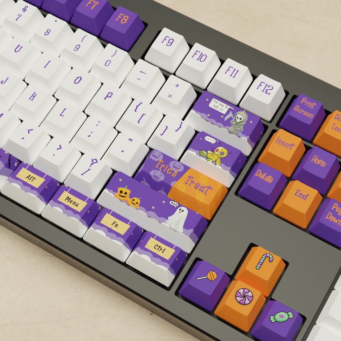 Monsgeek M5 - 100% Halloween Mechanical Keyboard - Goblintechkeys