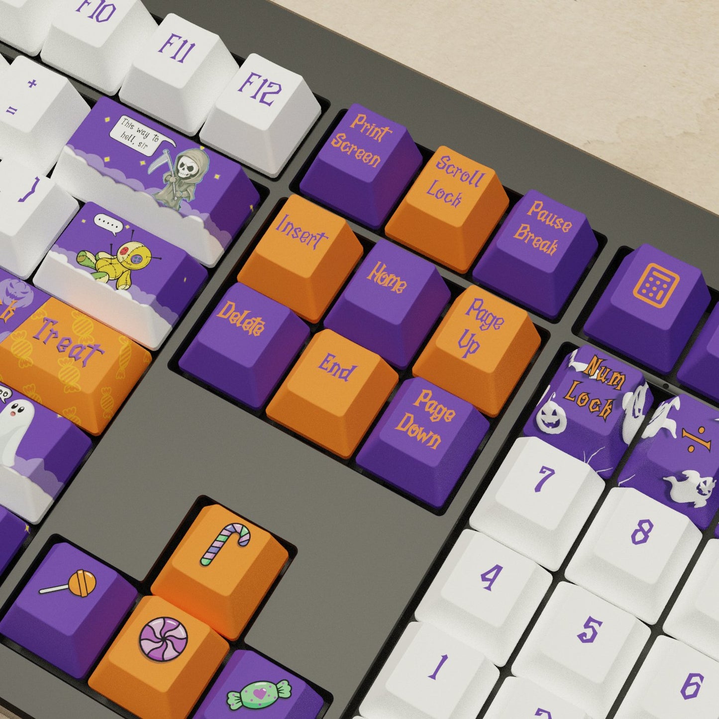 Monsgeek M5 - 100% Halloween Mechanical Keyboard - Goblintechkeys